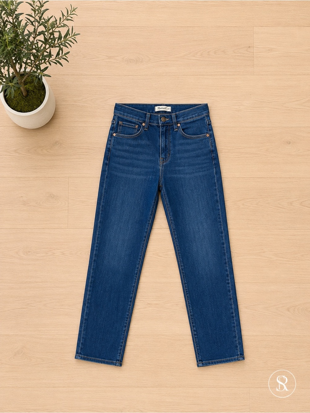 Madewell Stovepipe Jeans US 2 26 Dark Wash Straight Leg Denim MSRP $148